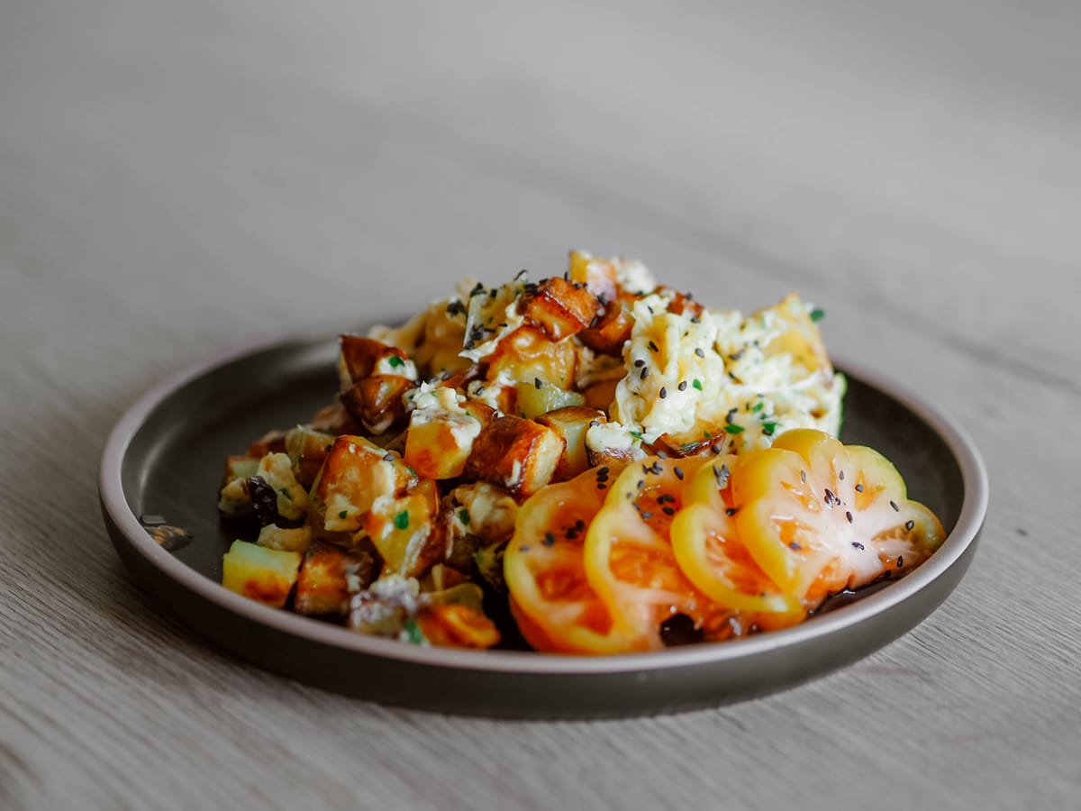 Kartoffel-Eier-Pfanne | Lecker, frisch, gesund!