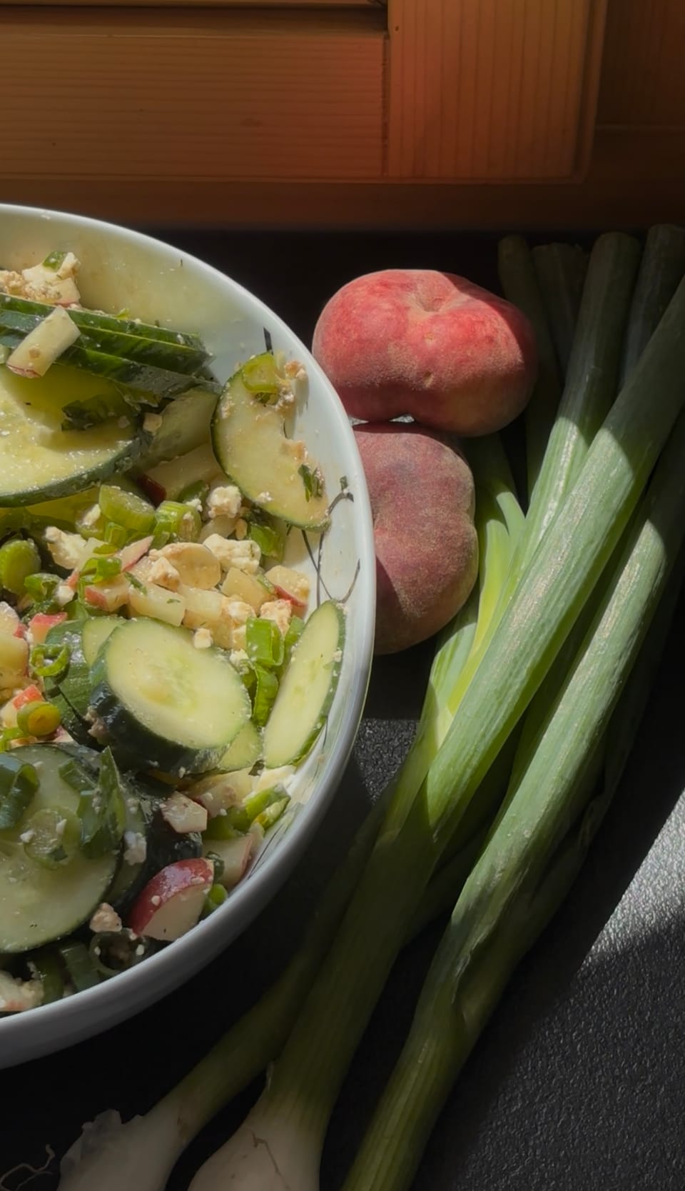 Pfirsich Gurken Salat